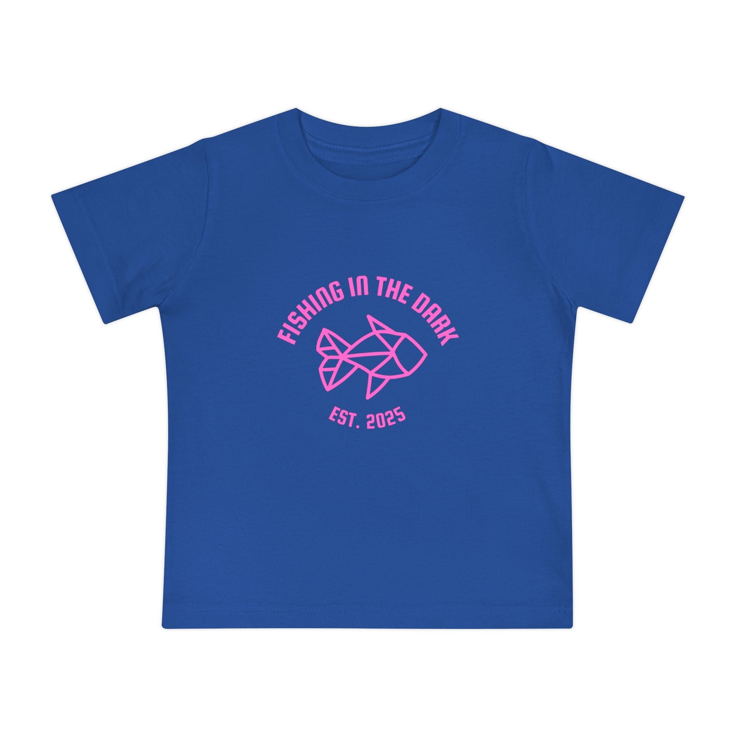 Fishing in the Dark Baby T-Shirt - Cute Short Sleeve Tee for Fishing Lovers