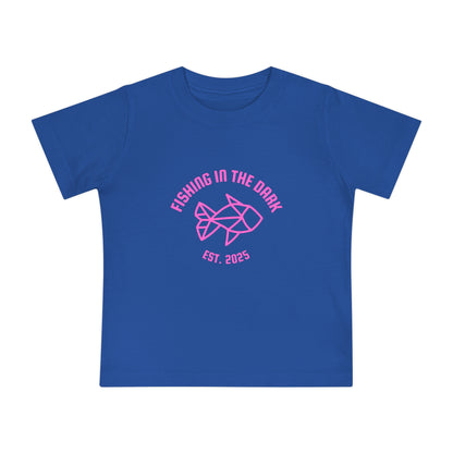 Fishing in the Dark Baby T-Shirt - Cute Short Sleeve Tee for Fishing Lovers