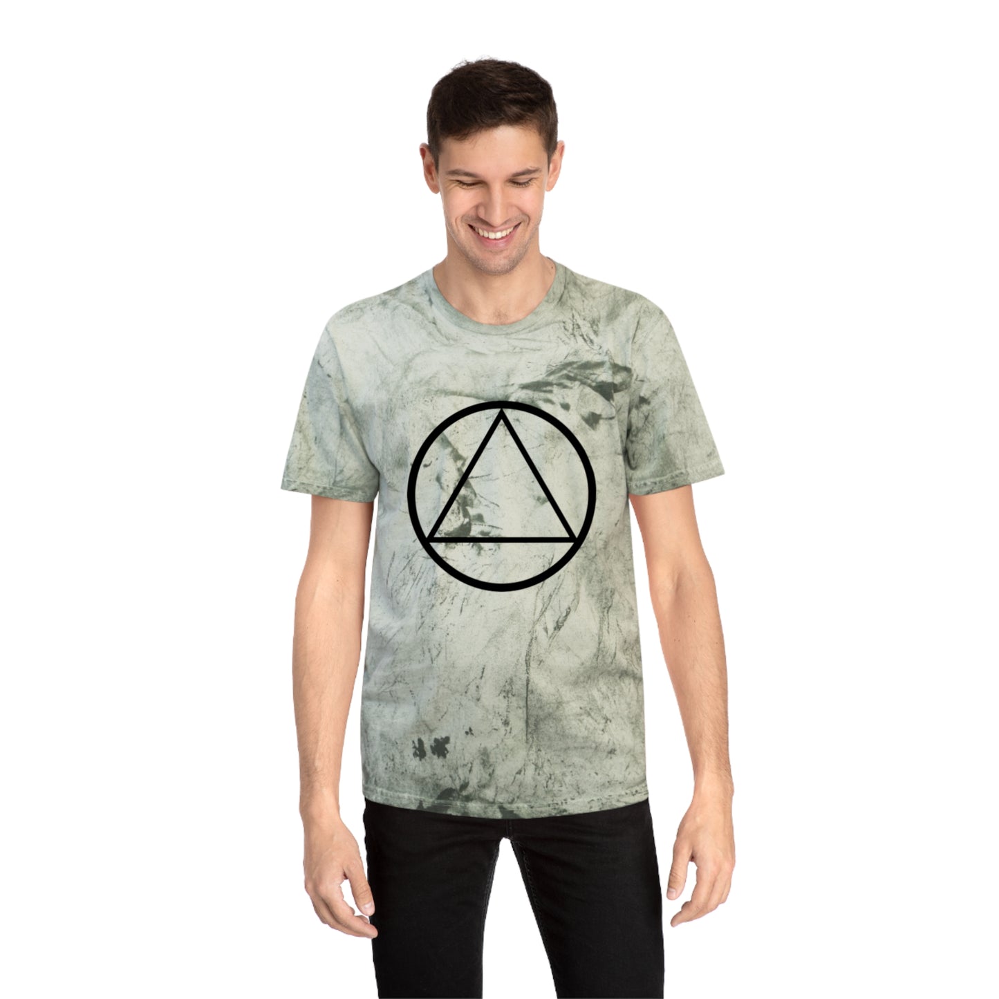 Unisex Color Blast Graphic T-Shirt - Unique Prismatic Design