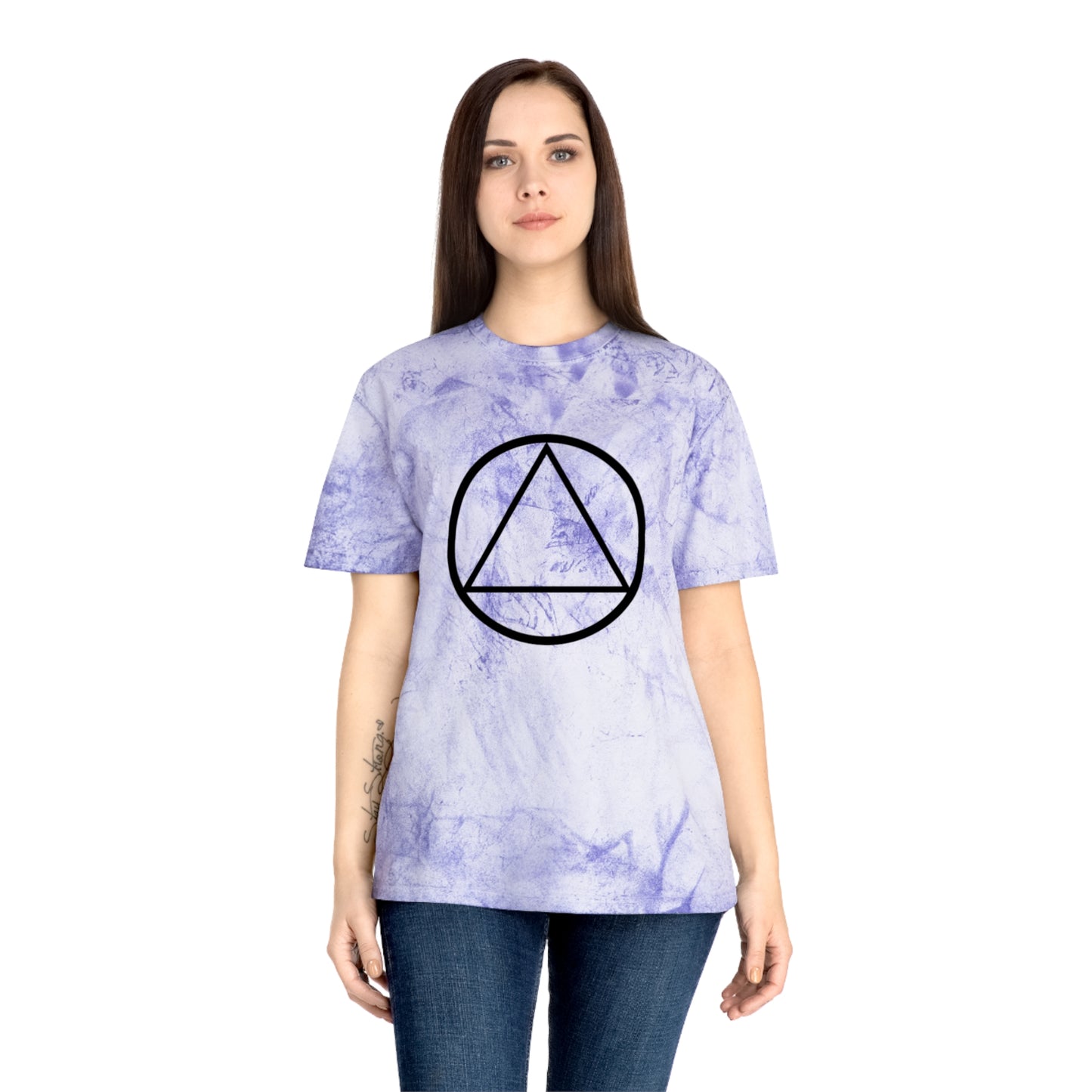 Unisex Color Blast Graphic T-Shirt - Unique Prismatic Design