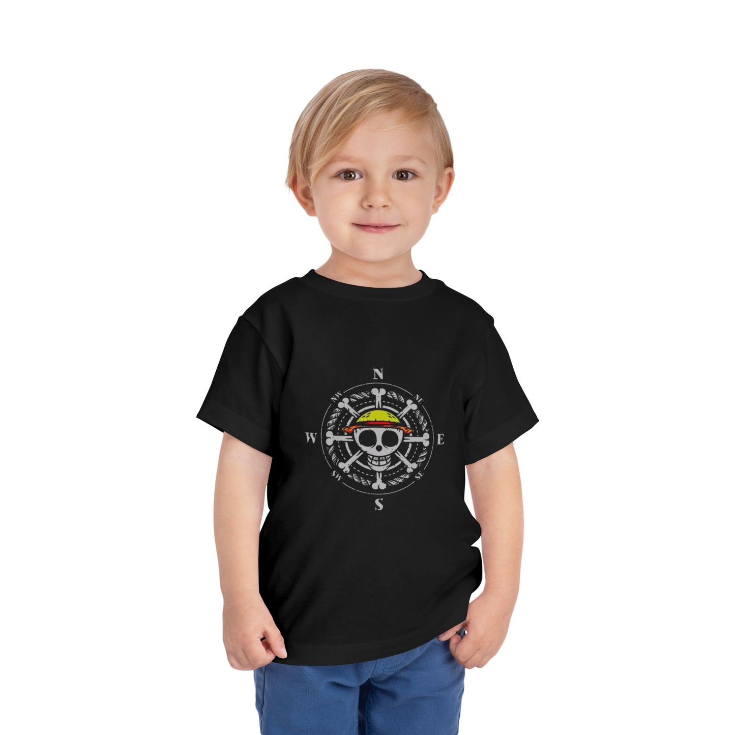 Toddler Fishing Buddy Tee - Cute Skull Design