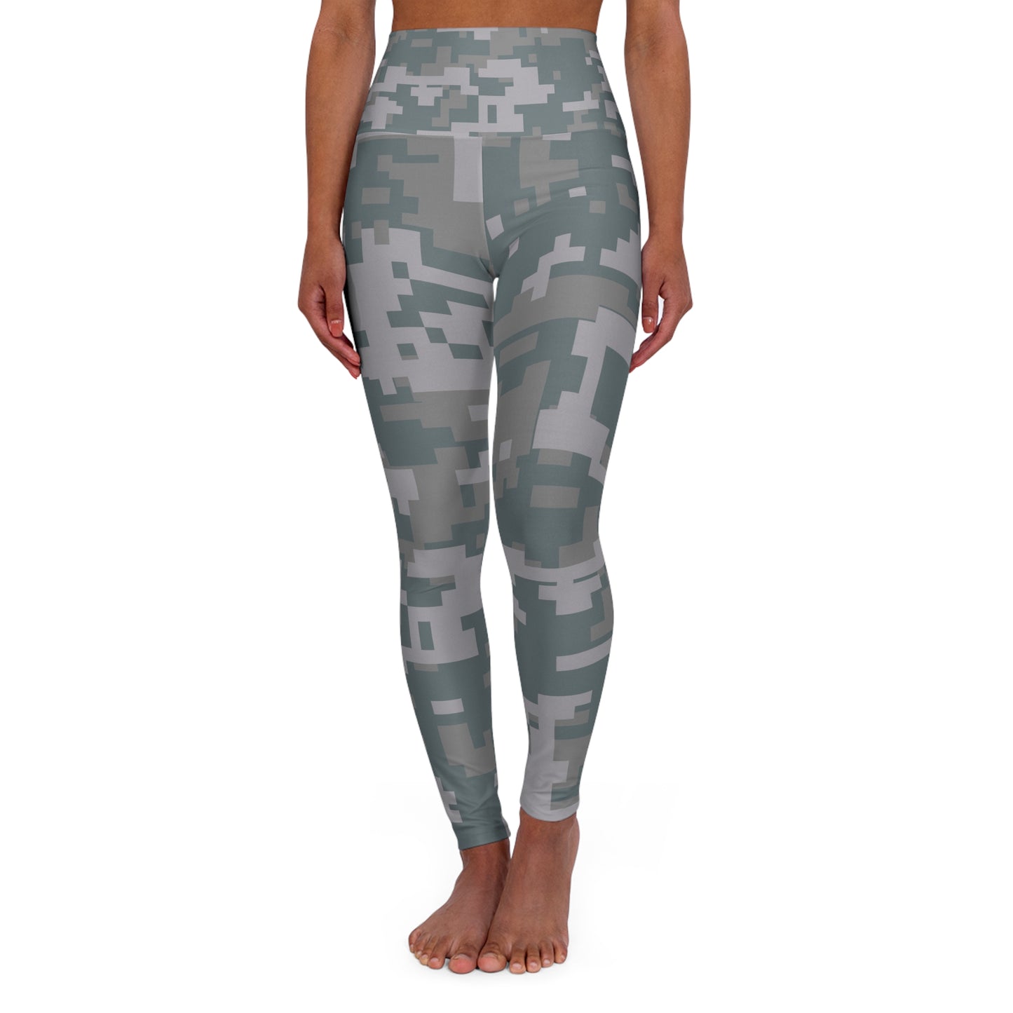 Camo High Waisted Fishing in The Dark Yoga Leggings - Stylish Fitness Wear for Active Lifestyle