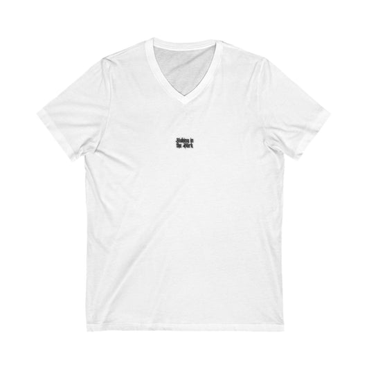 Skullbone Crown V-Neck Tee for Casual Style