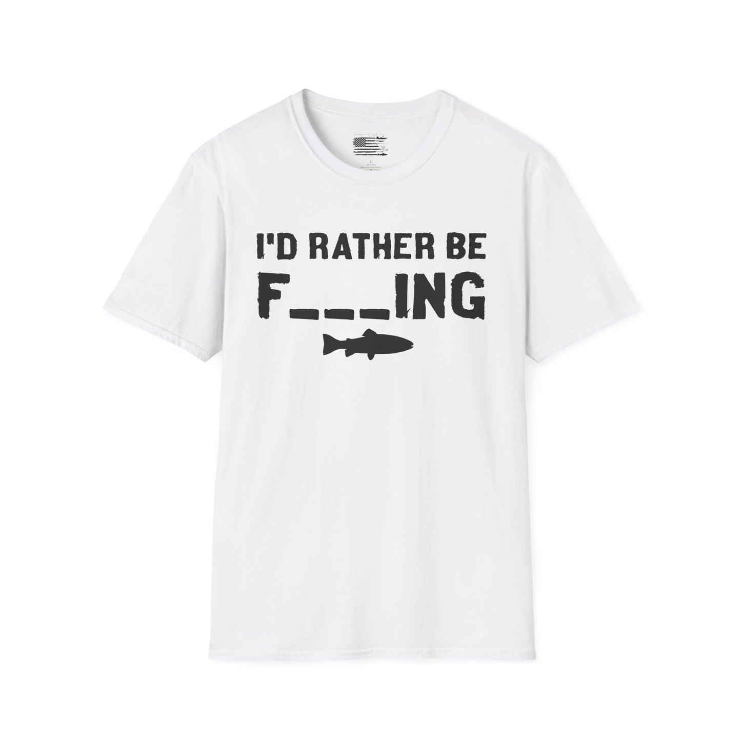 I'd Rather Be Fishing Unisex Softstyle T-Shirt - Perfect for Fishing Enthusiasts