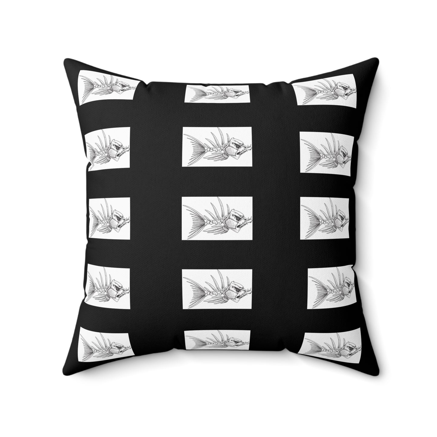 Stylish Fish Design Square Pillow - Modern Home Decor