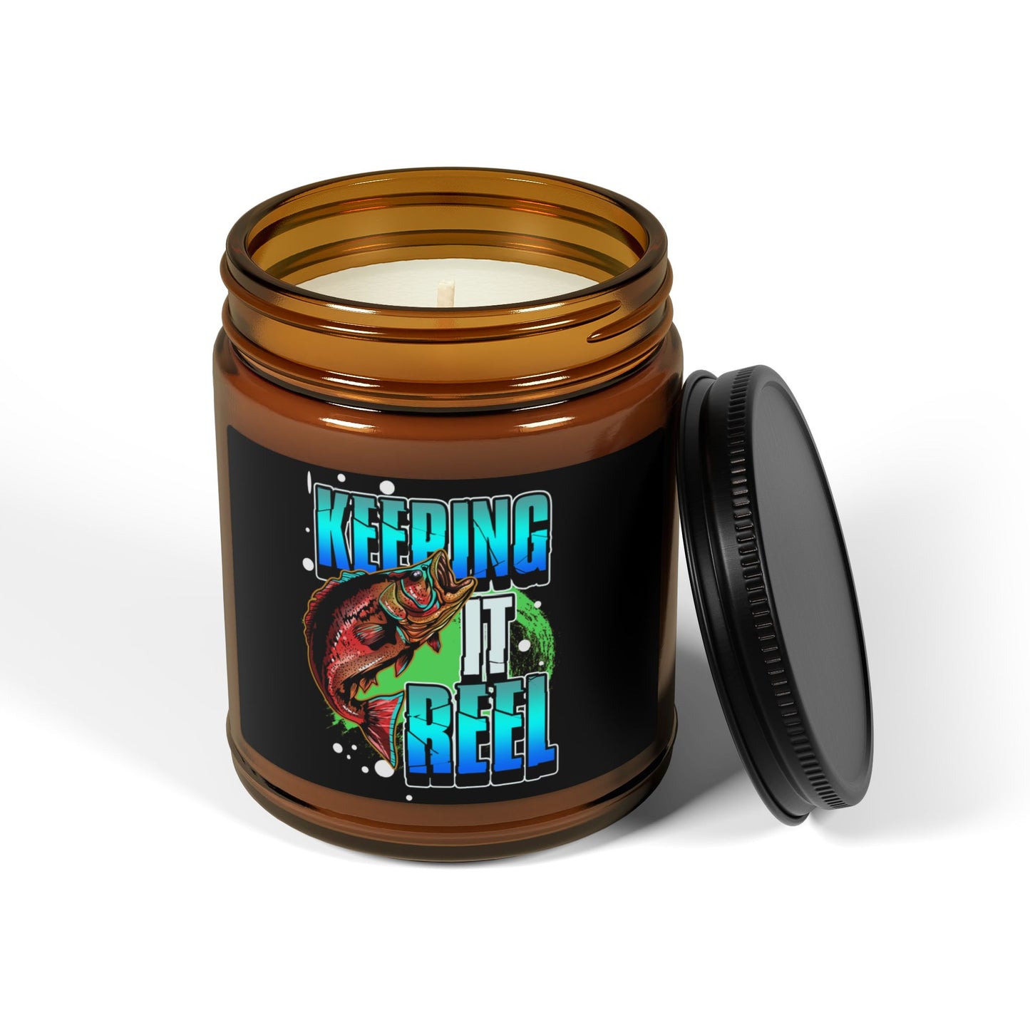 Keeping It Reel Scented Soy Candle - Perfect for Fishing Enthusiasts