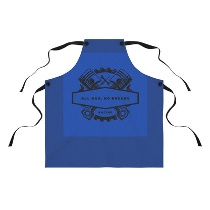 Racing Enthusiast Apron - "All Gas, No Breaks" Design for Diesel Lovers and Home Chefs