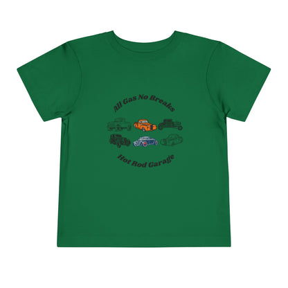 All Gas No Breaks Hot Rod Garage Toddler Tee