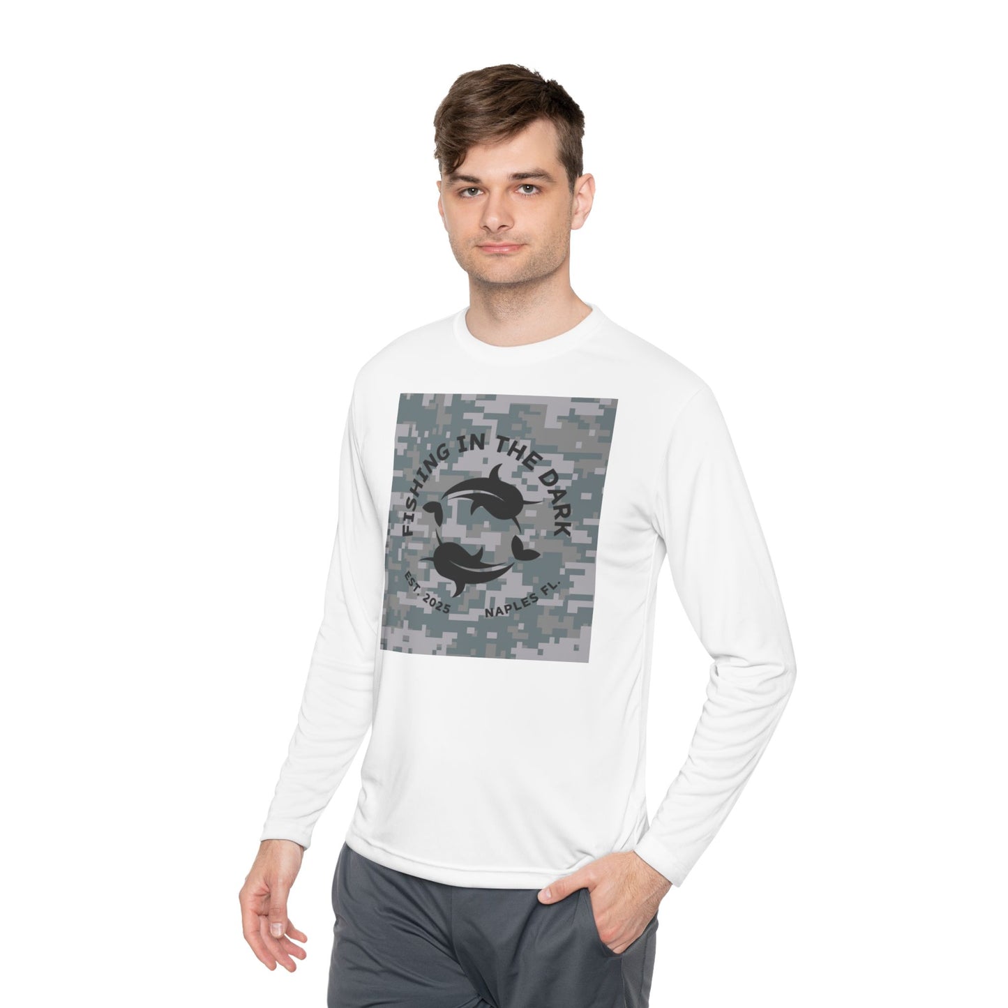 Fishing in the Dark Long Sleeve Tee - Unisex Lightweight Top for Outdoor Enthusiasts