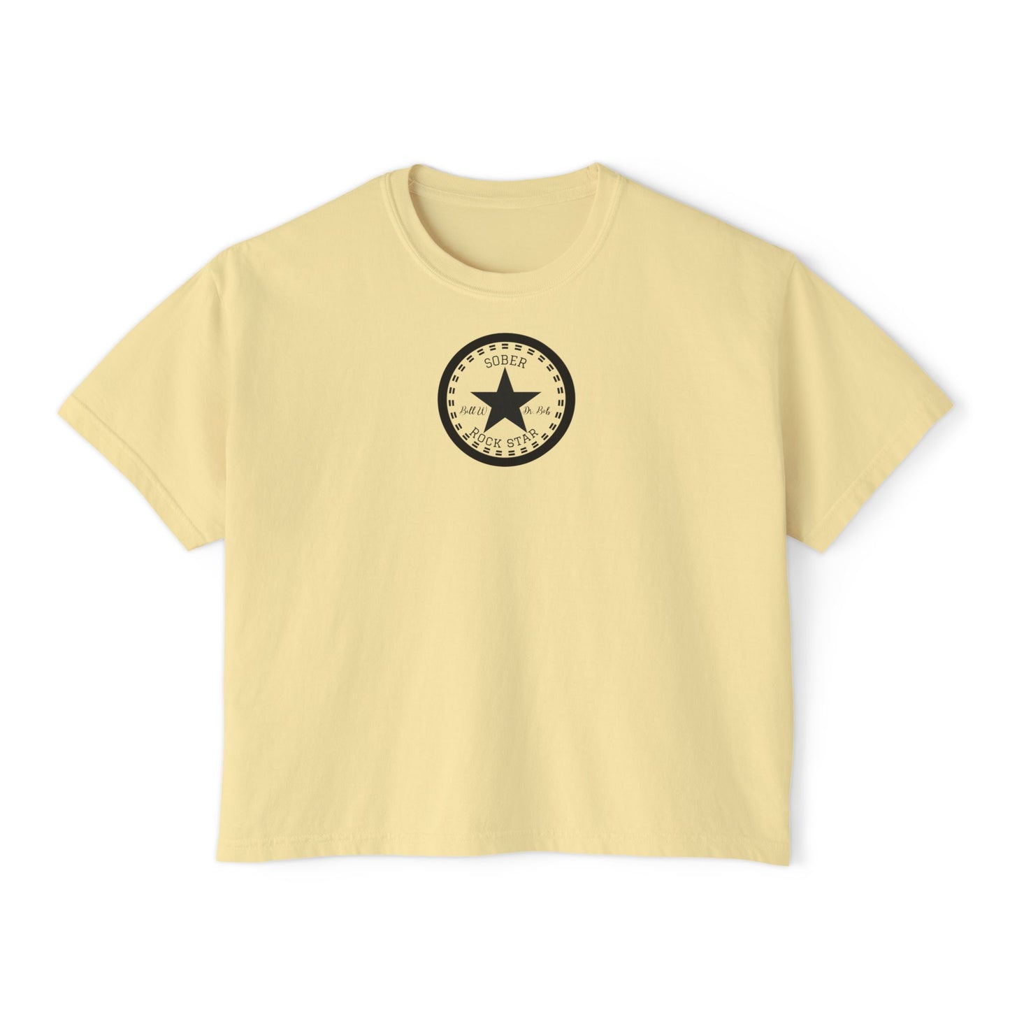 Casual Women's Boxy Tee with Star Design