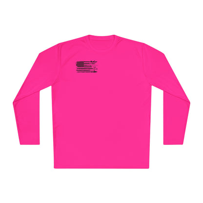 Weekend Hooker Unisex Fishing in The Dark Lightweight Long Sleeve Tee - Perfect for Fishing Enthusiasts