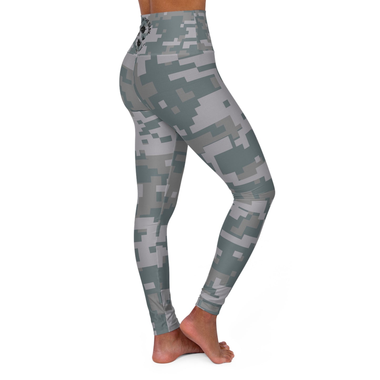 Camo High Waisted Fishing in The Dark Yoga Leggings - Stylish Fitness Wear for Active Lifestyle