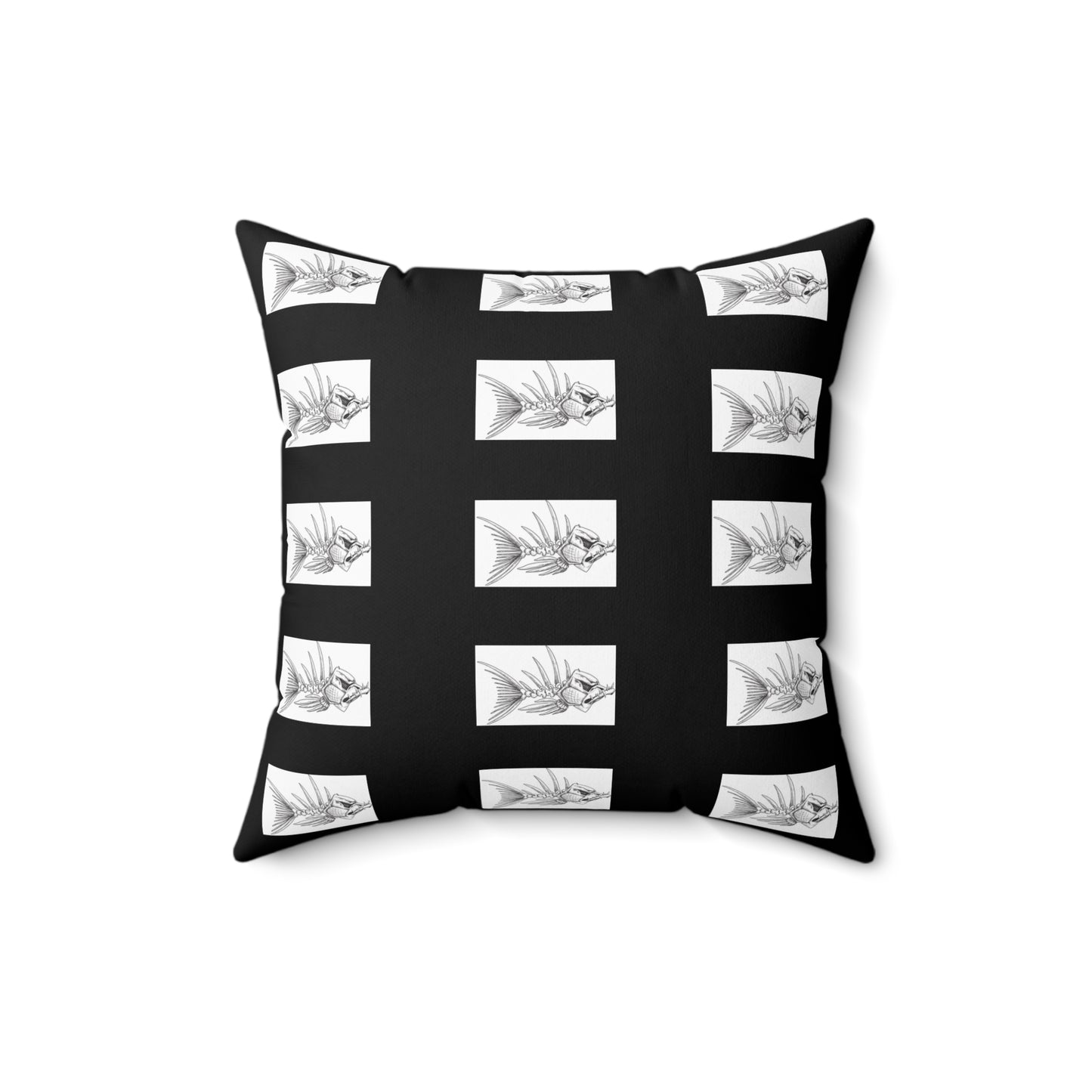 Stylish Fish Design Square Pillow - Modern Home Decor