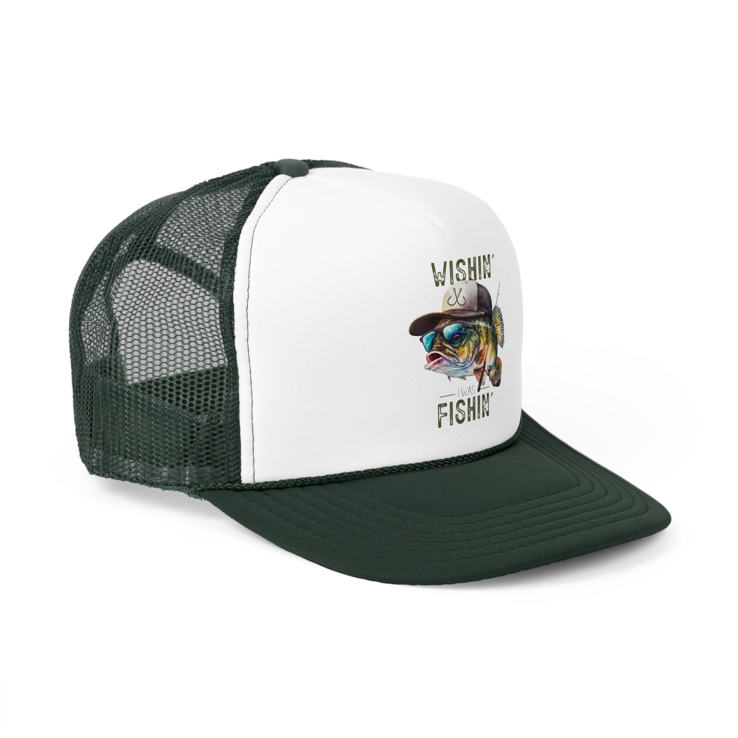 Wishin' I Was Fishin' Trucker Cap - Perfect for Fishing Enthusiasts