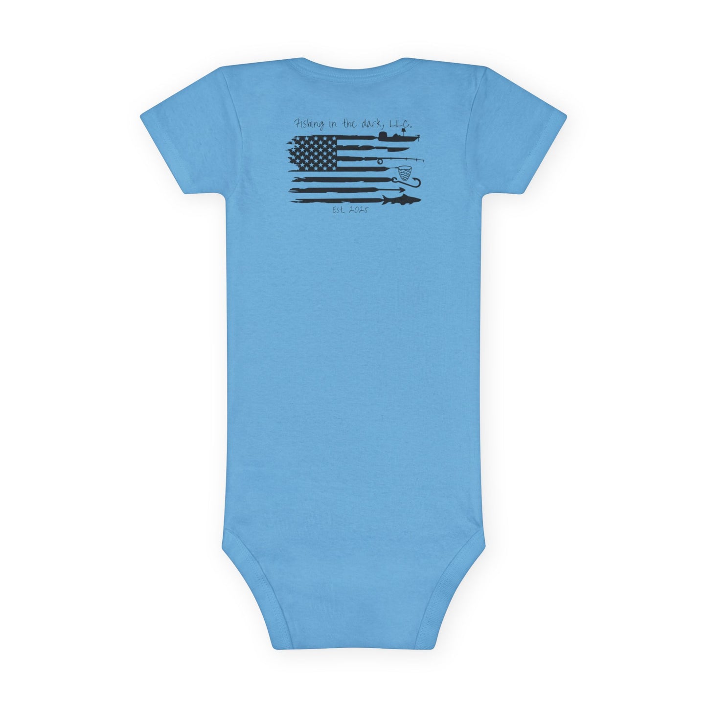 Fishing Baby Onesie® - 'Wishin' & Fishin' Design, Perfect for Outdoor Enthusiasts