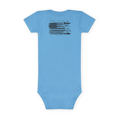 Fishing Baby Onesie® - 'Wishin' & Fishin' Design, Perfect for Outdoor Enthusiasts