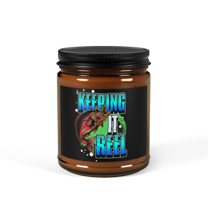 Keeping It Reel Scented Soy Candle - Perfect for Fishing Enthusiasts