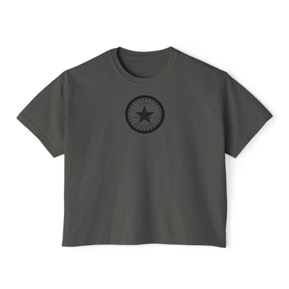 Casual Women's Boxy Tee with Star Design