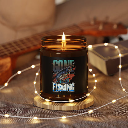 Gone Fishing Scented Soy Candle - Perfect Gift for Fishing Enthusiasts