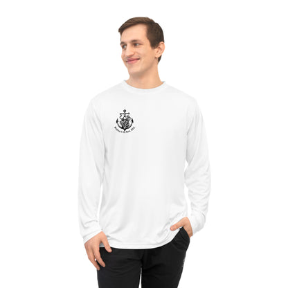 Unisex Fishing Performance Long Sleeve Shirt - 'Fishing in the Dark' Graphic Tee