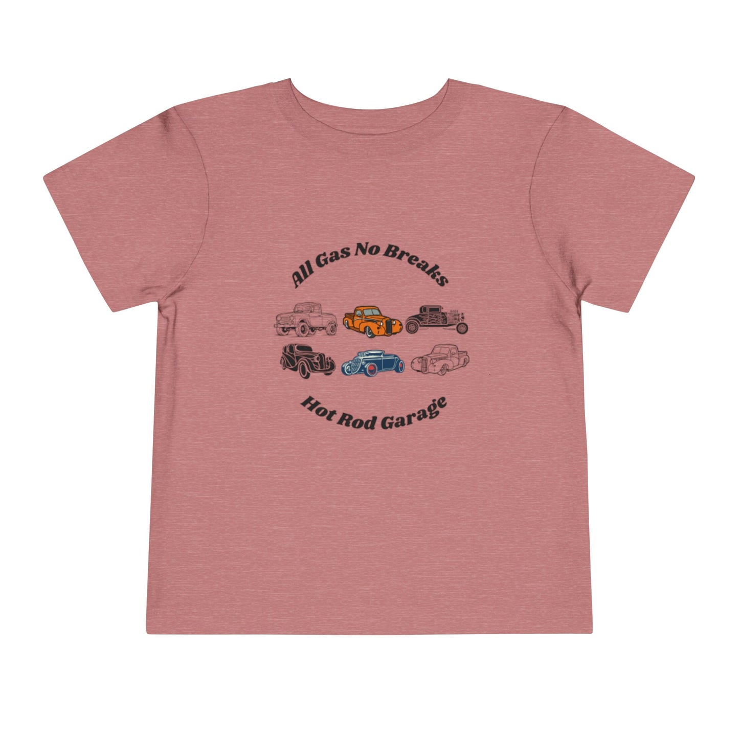 All Gas No Breaks Hot Rod Garage Toddler Tee