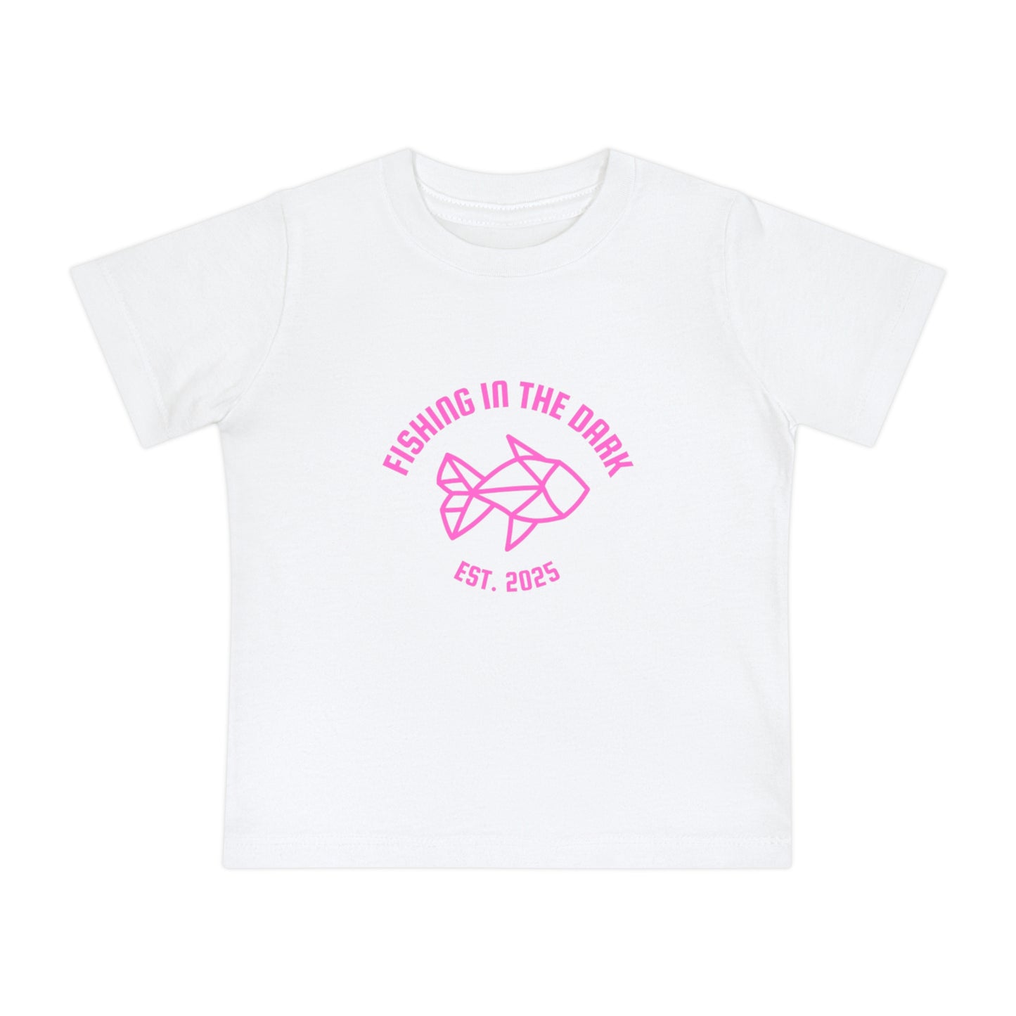 Fishing in the Dark Baby T-Shirt - Cute Short Sleeve Tee for Fishing Lovers