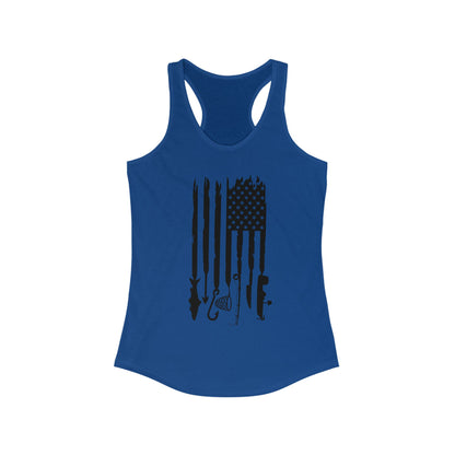 Fishing in The Dark Women's Ideal Racerback Tank