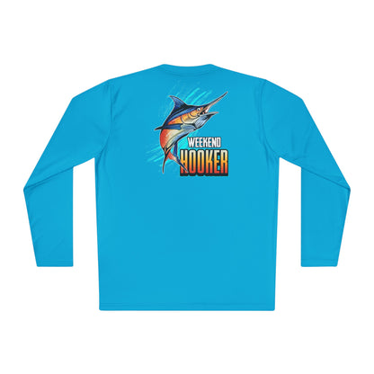 Weekend Hooker Unisex Fishing in The Dark Lightweight Long Sleeve Tee - Perfect for Fishing Enthusiasts