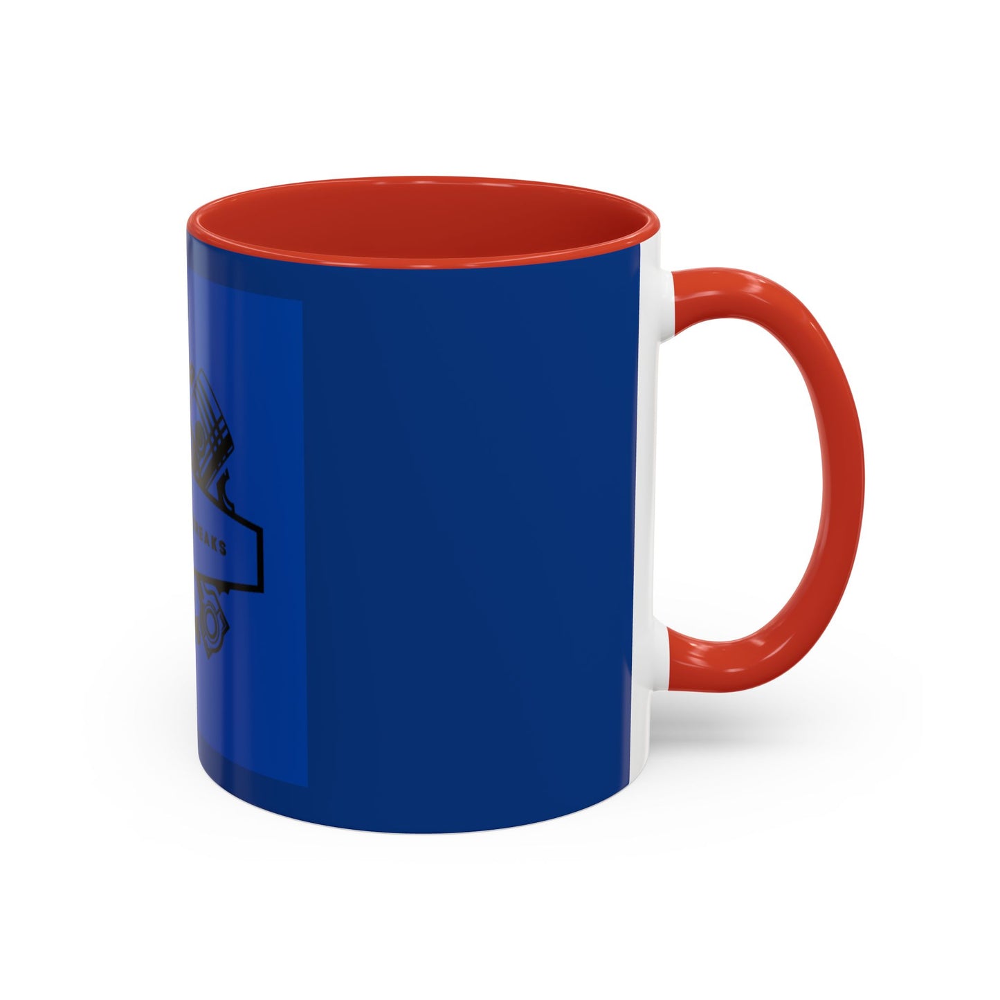 All Gas, No Breaks Racing Coffee Mug - 11 & 15oz Blue Accent