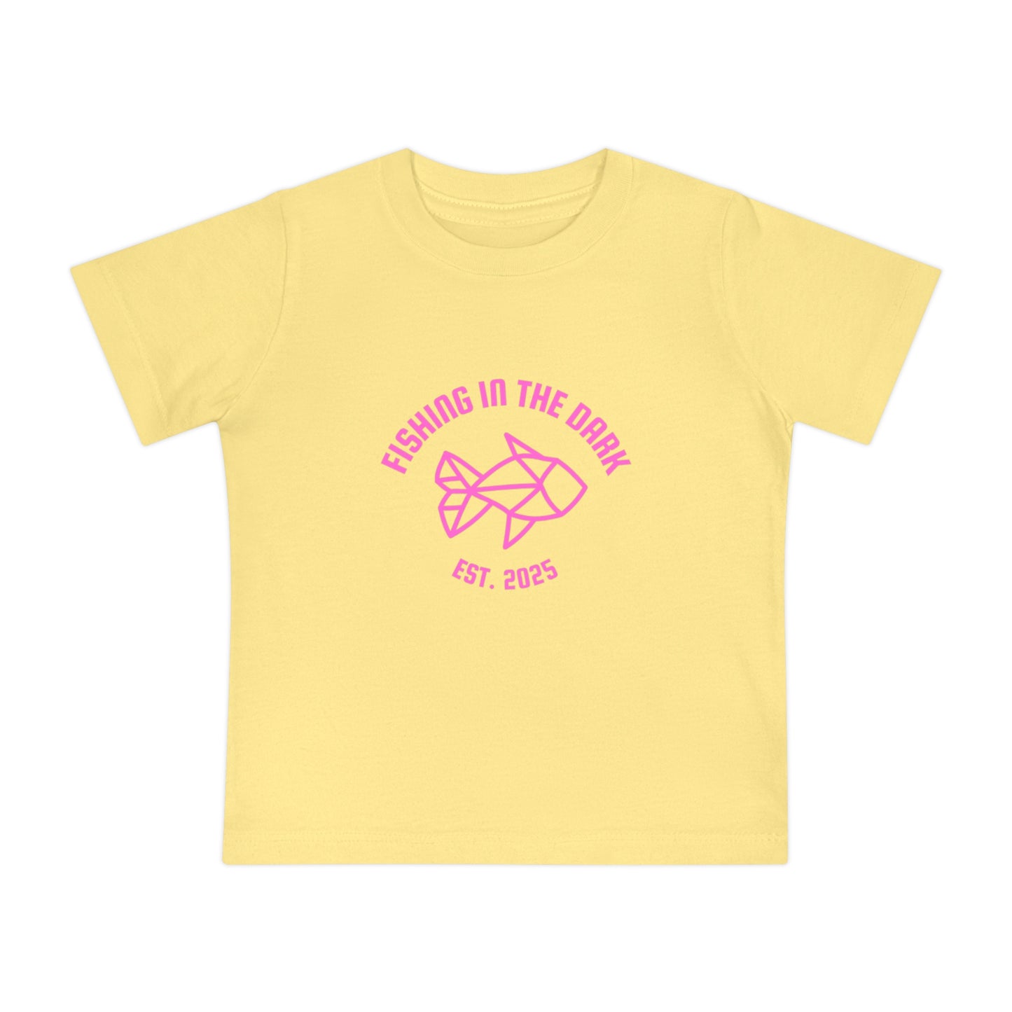 Fishing in the Dark Baby T-Shirt - Cute Short Sleeve Tee for Fishing Lovers