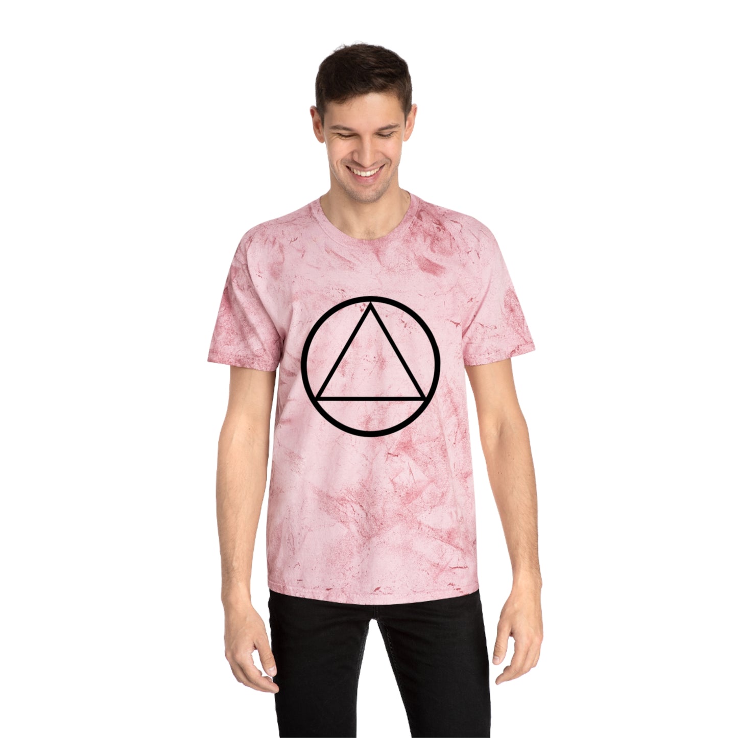 Unisex Color Blast Graphic T-Shirt - Unique Prismatic Design