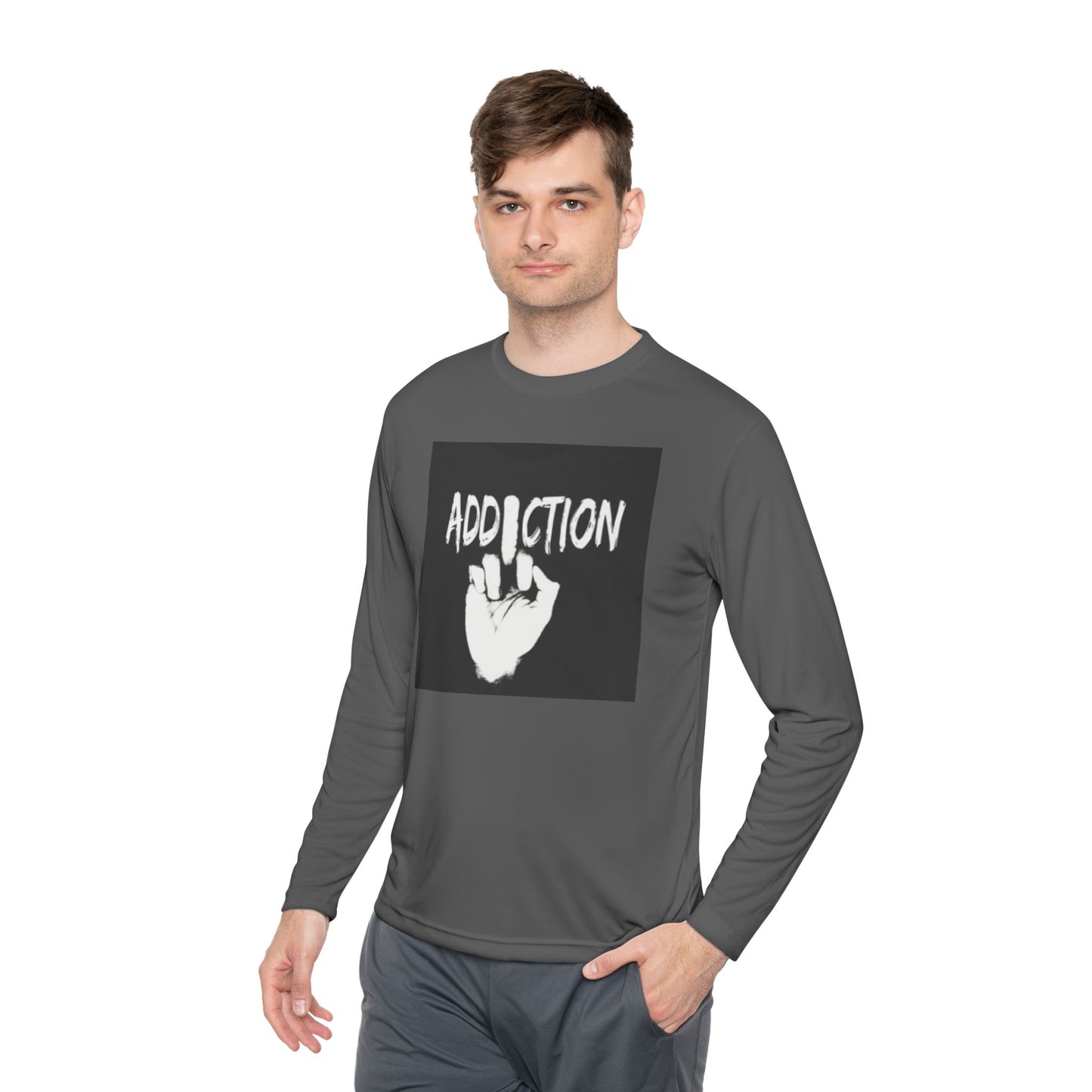 Unisex Long Sleeve Tee - Addiction Graphic Shirt