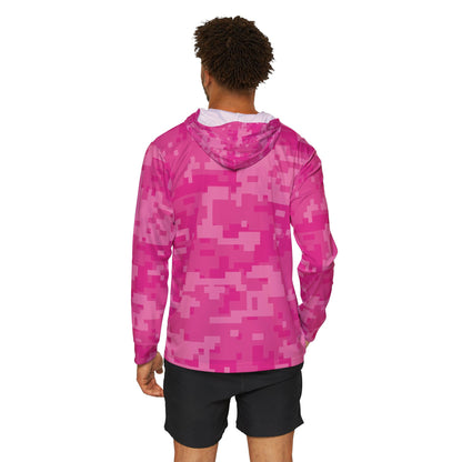 Unisex Fishing in the Dark Warmup Hoodie - Digital Pink Camouflage in Pink