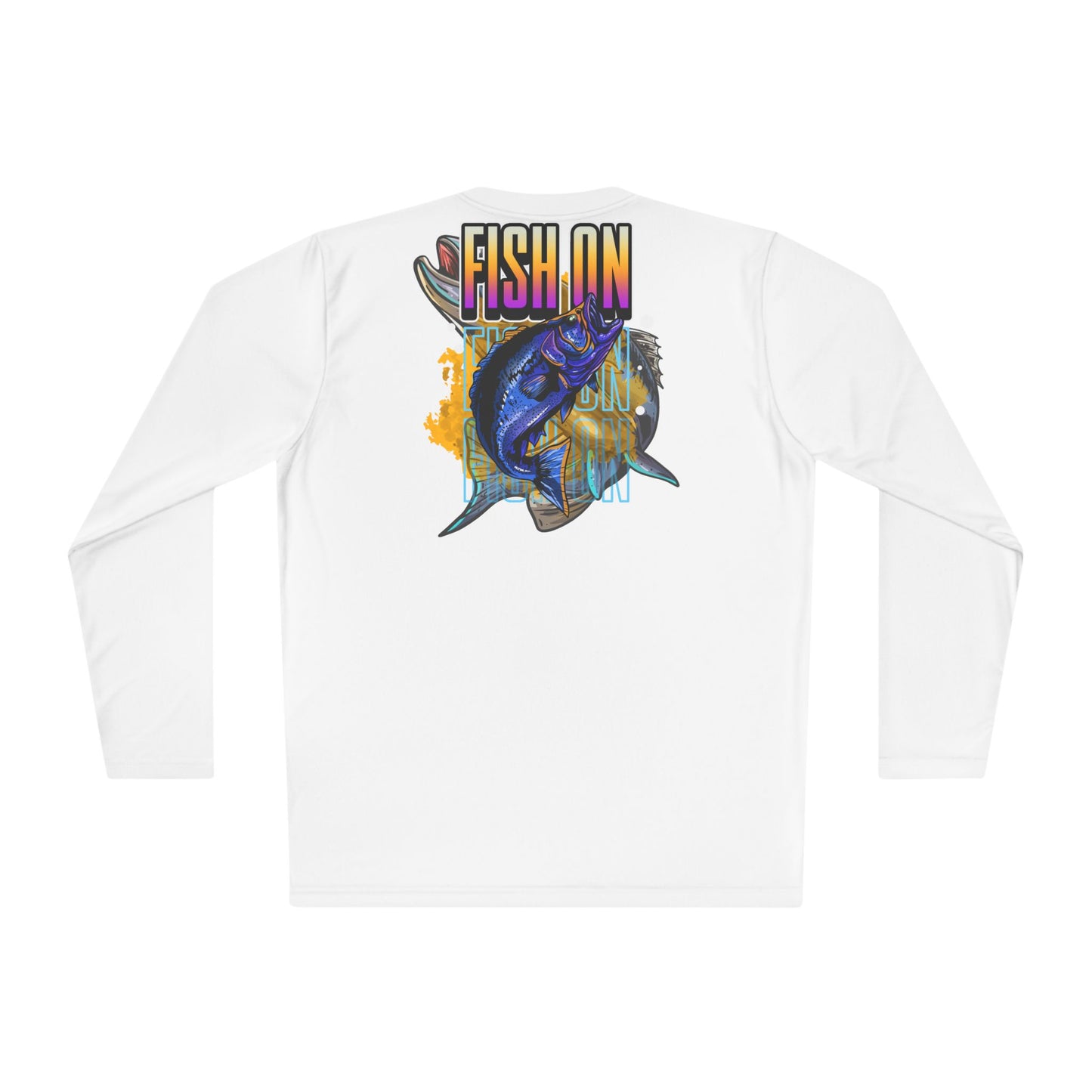 Unisex Lightweight  Fishing in the Dark Long Sleeve Tee - 'Fish On' Graphic T-Shirt for Fishing Enthusiasts