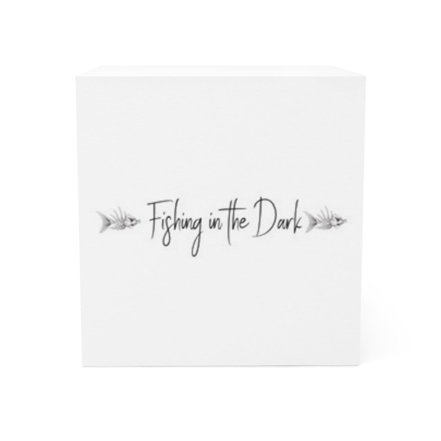 Fishing in the Dark Note Cube - Perfect for Nature Lovers & Fishing Enthusiasts