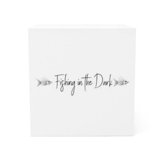 Fishing in the Dark Note Cube - Perfect for Nature Lovers & Fishing Enthusiasts