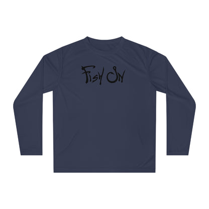 Fishing Enthusiast Unisex Performance Long Sleeve Shirt - "Fish On" Design