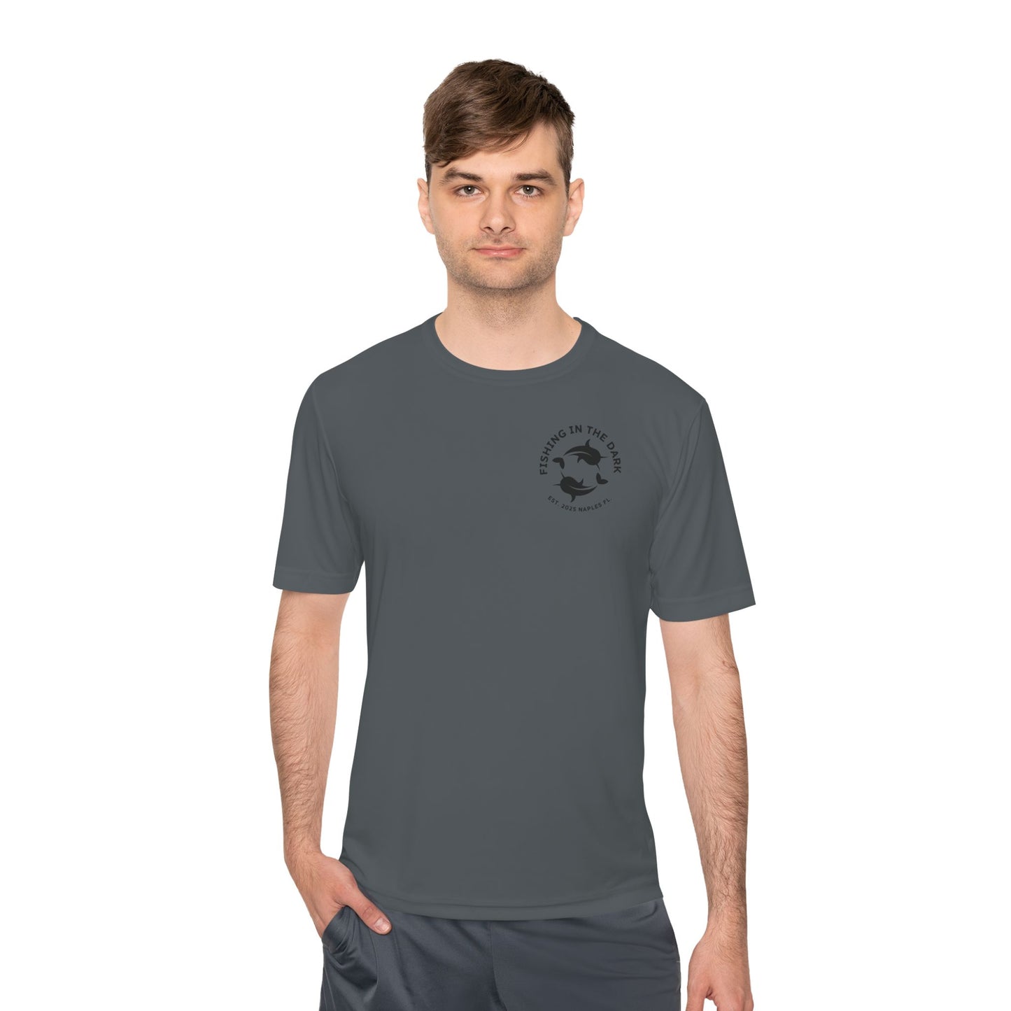 Fishing in the Dark Unisex Moisture Wicking Tee - Perfect for Outdoor Enthusiasts