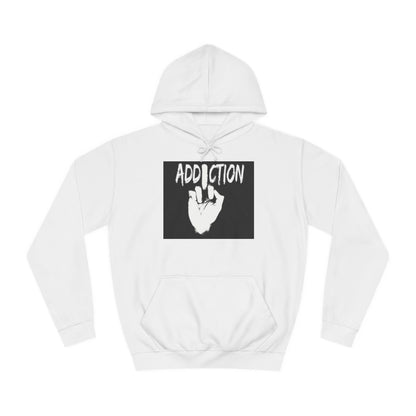 Unisex Addiction College Hoodie - Casual Comfort for Students