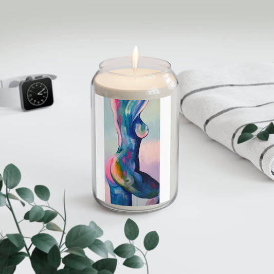 Artistic Scented Candle - 13.75oz Abstract Nude Design