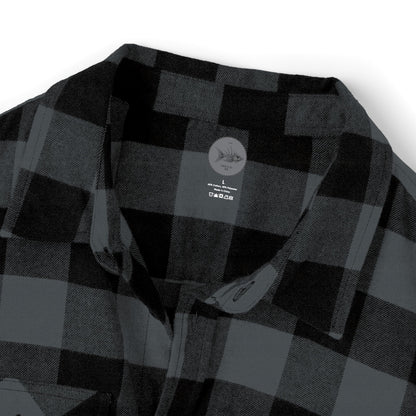 Cozy Unisex Flannel Shirt - Classic Black and White Checkered Pattern