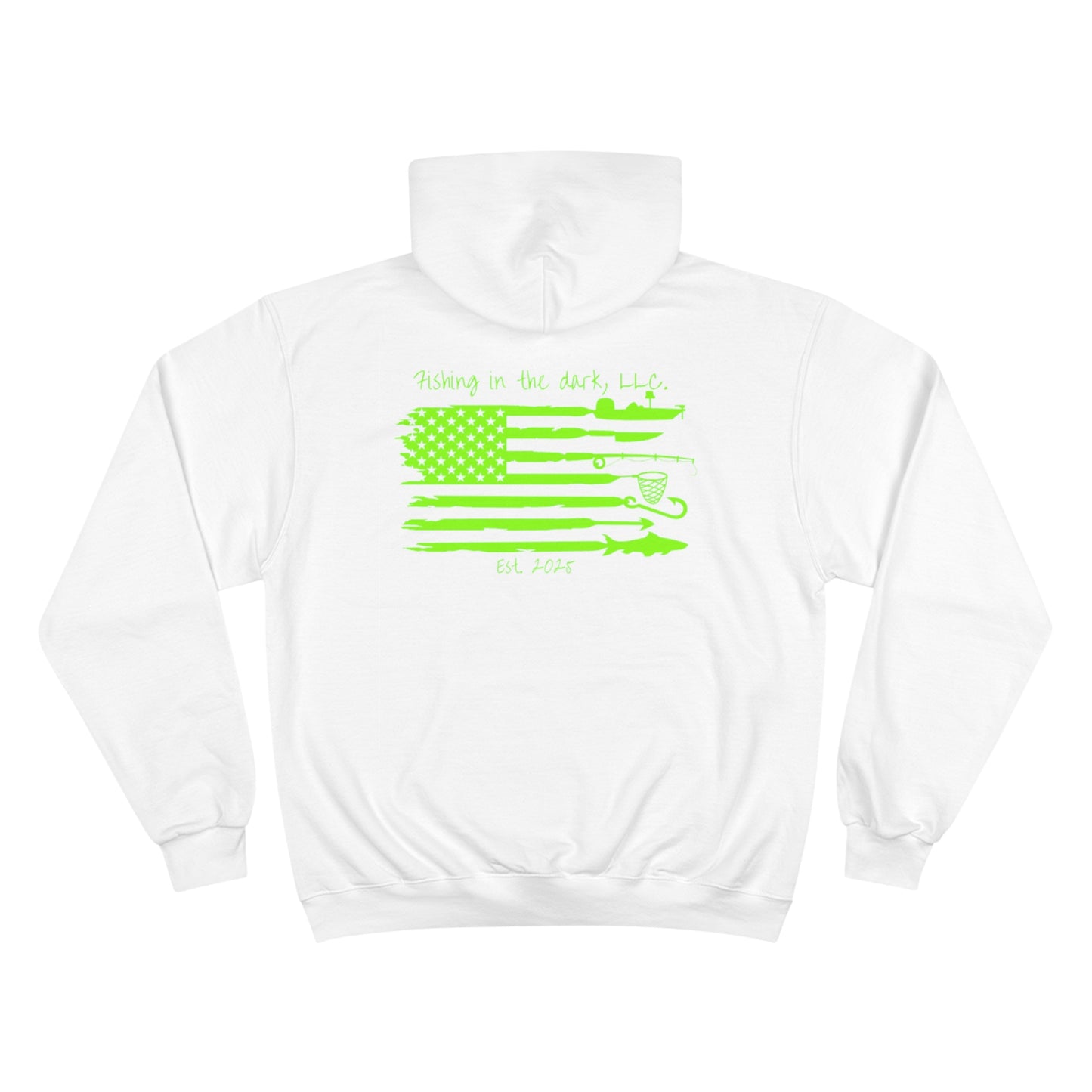 Fishing in the Dark Champion Hoodie - Perfect for Outdoor Enthusiasts