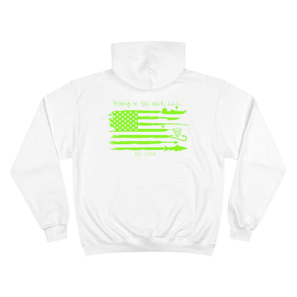 Fishing in the Dark Champion Hoodie - Perfect for Outdoor Enthusiasts