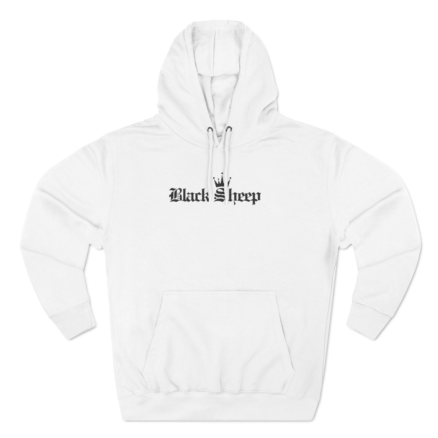 Black Sheep Fleece Hoodie - Cozy Three-Panel Design for Trendsetters