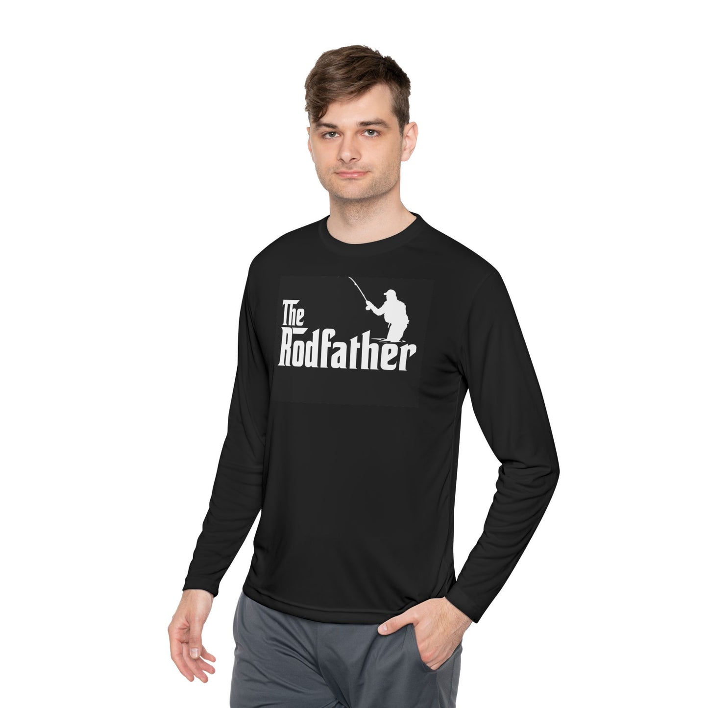 The Rodfather Unisex Lightweight Long Sleeve Tee - Perfect for Fishing Enthusiasts