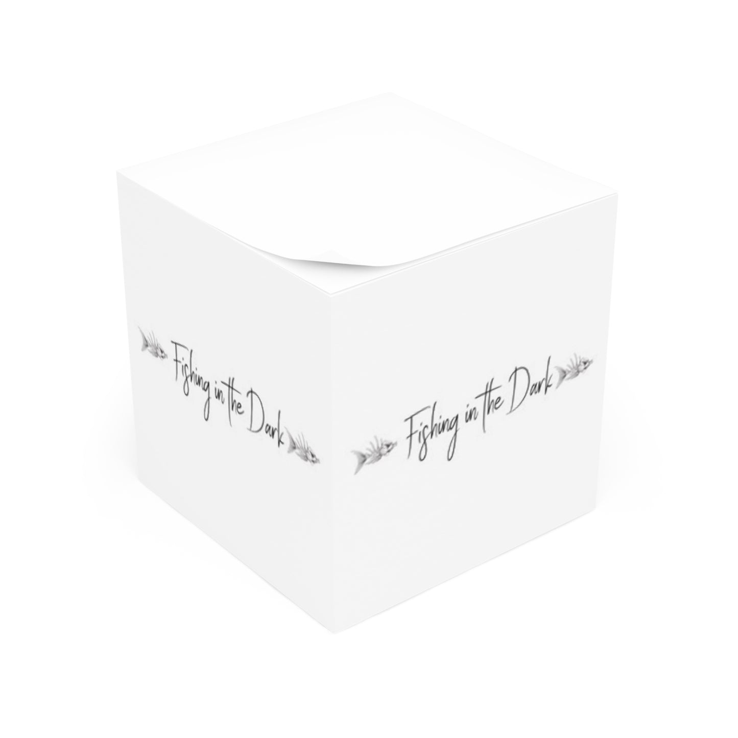 Fishing in the Dark Note Cube - Perfect for Nature Lovers & Fishing Enthusiasts