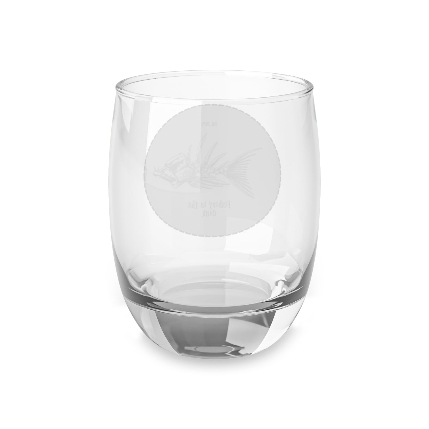 Fishing in the Dark Whiskey Glass - Unique Gift for Fishing Enthusiasts