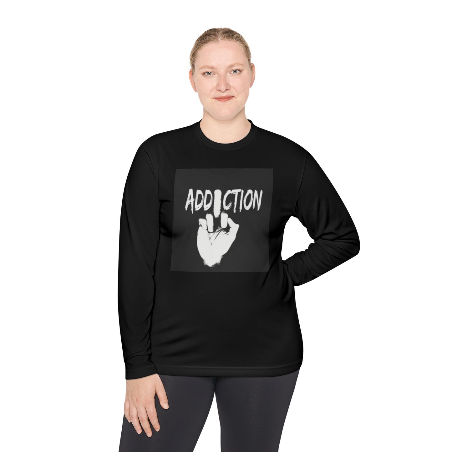 Unisex Long Sleeve Tee - Addiction Graphic Shirt