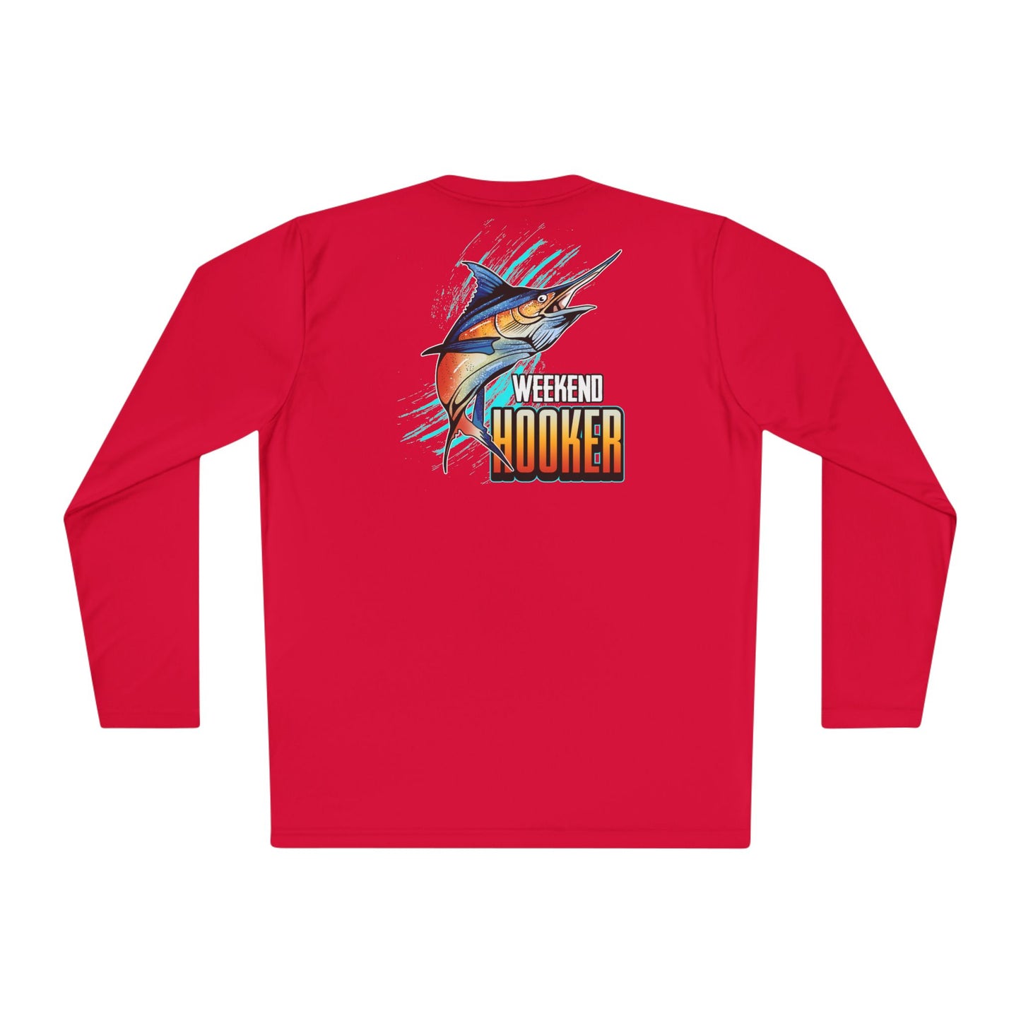 Weekend Hooker Unisex Fishing in The Dark Lightweight Long Sleeve Tee - Perfect for Fishing Enthusiasts