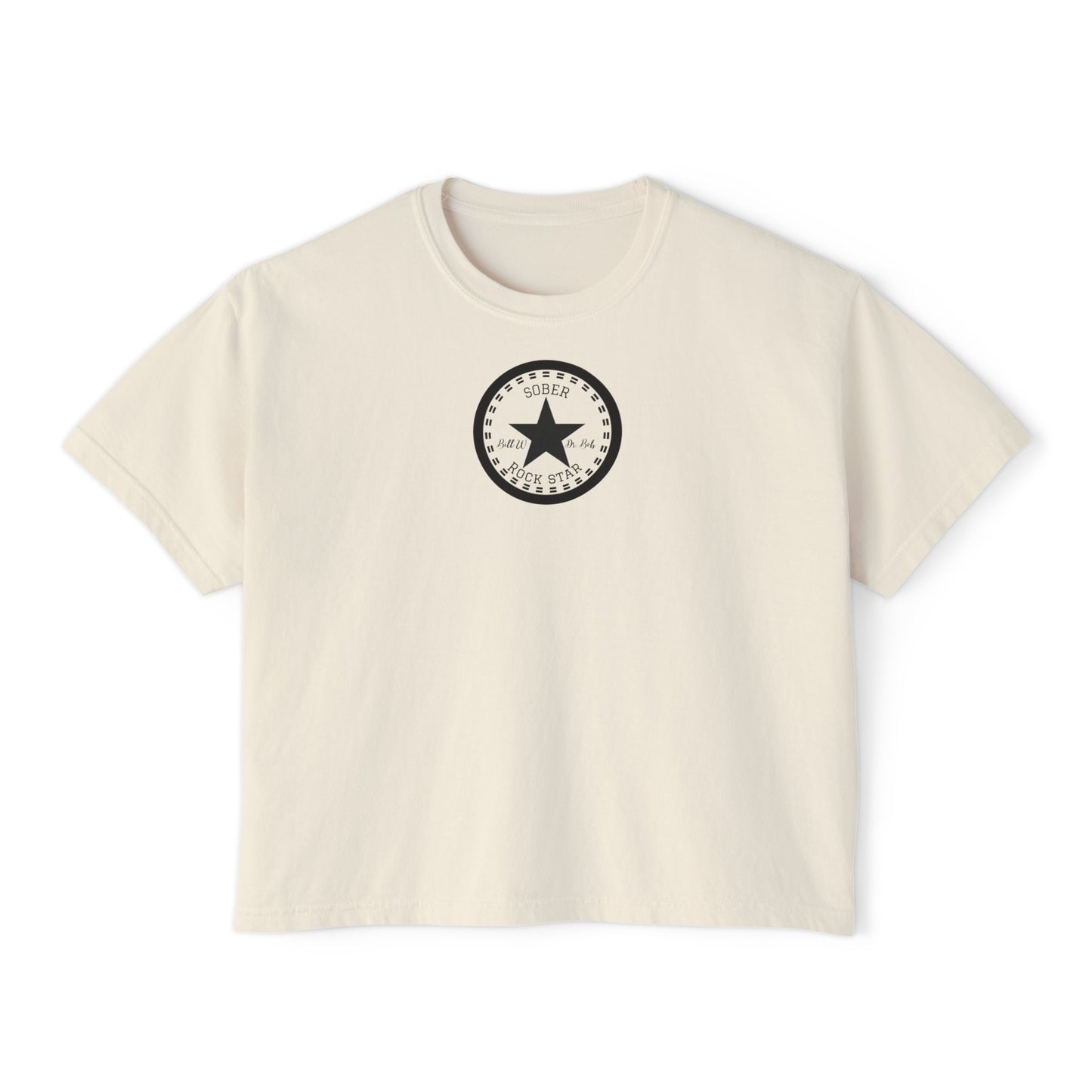 Casual Women's Boxy Tee with Star Design